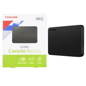 도시바 뉴 A3 업그레이드 블랙 캔비오 베이스 500GB 1TB 2TB 디스코 리지도 외장형 기계식 하드 드라이브 USB 3.0 프레토
