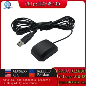 GPS 포지셔닝 모듈 안테나 칩 UBX-M9140 G-Mouse 범용 커넥터 USB 글로벌 네비게이션 GNSS 수신기 안드로이드 자동차 스페시아