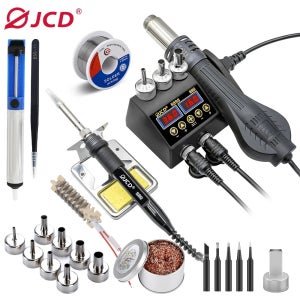 JCD 8898 납땜 스테이션 750W 2 in 1 납땜 인두 열풍기 리워크 용접 스테이션 휴대폰 BGA SMD 용접 수리 도구