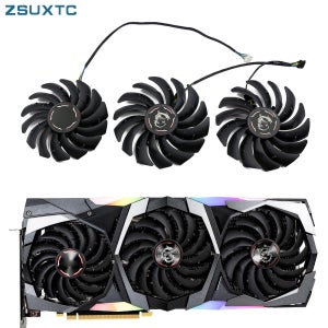 MSI 지포스 RTX2080 Ti 2070 슈퍼 게이밍 X 트리오 RTX 2080Ti 그래픽 카드 쿨러 팬 교체, PLD09210S12HH PLD10010S12HH
