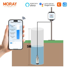 모레이 ME202W 5m 투야 앱 스마트홈 고정밀 수중 WIFI 원격 무선 액체 수위 센서