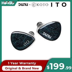 DUNU X KOTO ITO 인이어 이어폰 2DD+2BA 하이브리드 드라이버 IEM, 4코어 단결정 구리 Q-Lock 교체 가능 플러그 케이블 포함