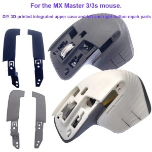 MX Master 3/3s 무선 마우스 범용 3D 인쇄 통합 상단 쉘 왼쪽 오른쪽 버튼 DIY 수리 교체 부품