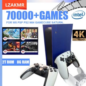 윈11 게임 콘솔 G11 70000+ 클래식 게임 2T HDD 4K HD Wii PSP PS2 XBOX SATURN 무선 컨트롤러 4G/8G 지원 4인용