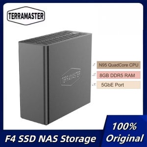 테라마스터 F4 SSD 4베이 NAS 스토리지 올 SSD NAS 서버 N95 쿼드코어 CPU 8GB DDR5 RAM 5GbE 포트 네트워크 스토리지
