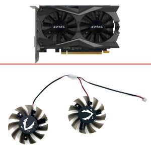 GPU 그래픽 카드 냉각 선풍기, ZOTAC GeForce GTX1050 GTX 1050 Ti OC 4GB GDDR5 GTX1660 1650 1660S, 2 핀 GA71S2H, 6