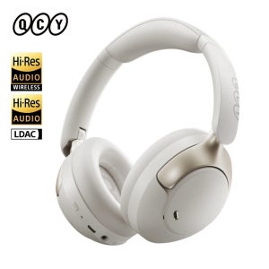 QCY H3 PRO ANC 블루투스 헤드폰 적응형 ANC 헤드셋 50dB 액티브 노이즈 캔슬링 LDAC 고해상도 무선 이어폰 55H 재생 시간