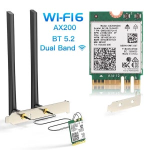 와이파이 6 AX200 BT5.2 M.2 네트워크 카드 AX200NGW 데스크탑 키트 듀얼 밴드 2.4G/5GHz 와이파이6 무선 어댑터 안테나 802.11ax