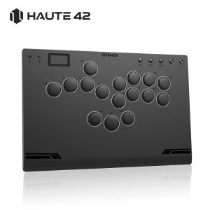 Haute42 M-Ultra Gen 2 알루미늄 합금 아케이드 레버리스 히트박스 컨트롤러 격투 게임 히트박스 파이트스틱 PC/PS4/PS5/스위치용