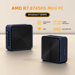 ZXIPC 미니 PC AMD Ryzen 7 8745HS R5-6600H R7-7735HS R7-7840HS DDR5 M.2 NVME SSD 4K HDMI 디스플레이/WiFi6/US