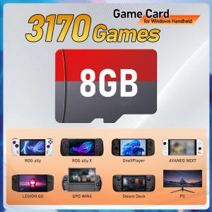 ROG Ally/LEGION GO/AYANEO/OneXPlayer/Steam Deck 휴대용 게임 콘솔/N64용 Windows PC용 3170개 게임이 포함된 Retrobat 게임