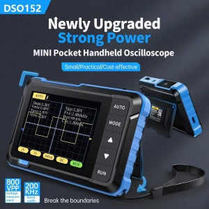 DSO152 미니 휴대용 디지털 오실로스코프 2.5MSa/s 200KHz 아날로그 대역폭 800VPP 지원 펌웨어 업그레이드 PWM 출력