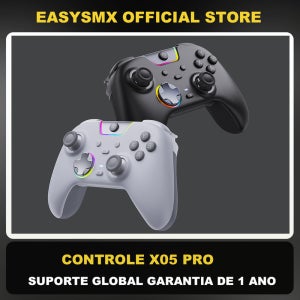 EasySMX X05 Pro 블루투스 게임패드 컨트롤러, PC/휴대폰/스위치/TV/스팀 호환, 듀얼 럼블 모터, 홀 이펙트 탑재