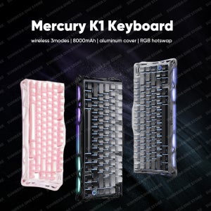 Mercury K1 Grava Star Breaking 75 RGB 기계식 키보드 게임용 Bluetooth 2.4G 유선 RGB Hotswap 게이머 비접촉 키보드