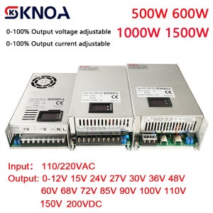 디지털 디스플레이 조정 가능한 500W 600W 1000W 1500W 전원 공급 장치 0-12V 24V 36V 48V 60V 72V 85V 90V 110V 150V 200V Ac-