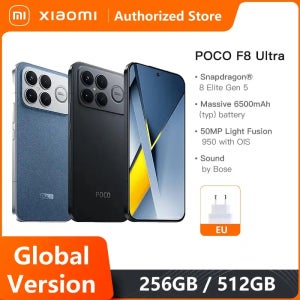 샤오미 스마트폰 오리지널 포코 F8 울트라 5G 스냅드래곤 8 엘리트 5세대 6500mAh 6.9인치 120Hz 포코 하이퍼 RGB AMOLED 디스플레이 NFC 50MP