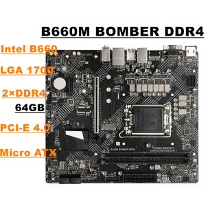 B660M BOMBER DDR4 LGA1700 DDR4 64G VGA+HDMI M-ATX 메인보드용