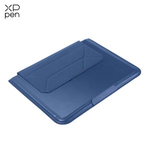 휴대용 스탠드가있는 XPPen 태블릿 슬리브 백 매직 드로잉 패드 12 인치 태블릿 용 블루 컬러 가죽 스플래시 보호