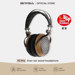 SIVGA P2 PRO 평면 다이어프램 드라이버 목재 헤드폰 고음질 오디오 오버이어 오픈백 4.4mm 밸런스드 유선 헤드셋