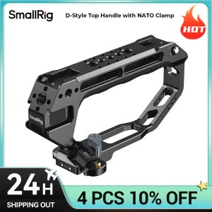 SmallRig D-스타일 탑 핸들 NATO 클램프 포함 다중 장착 인터페이스 NATO 레일 마이크 장착 가능 매직 암 5661