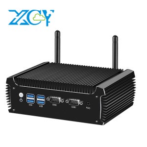 팬리스 산업용 미니 PC 인텔 I3-8130U I5-8250U 2x DB9 RS232 RS485 2x LAN 6x USB 미니 PCIe GPIO WiFi 4G LTE 윈도우10/1