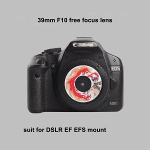 DSLR EF EF-S 마운트 프리 포커스 렌즈 500D\850D 39mm F10 팬케이크 렌즈 Chinoiserie 여행 빈티지 필름 CCD 일회용 렌즈 5DS 6D2