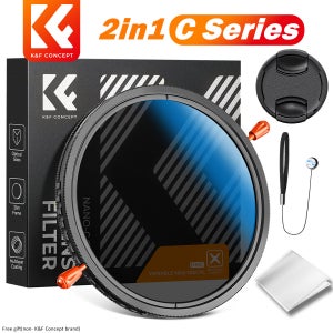 K&F Concept ND CPL 2in1 필터 37-82mm CPL ND 필터 가변 ND 다기능 필터 ND2 ND32 67mm VND 필터 ND2-32 C 시리즈