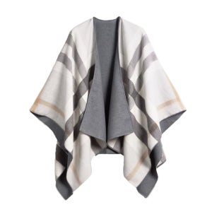 버버리 체크 리버서블 울 케이프 판초 40294051