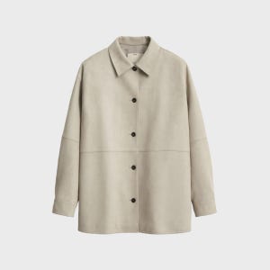 [포터리 우먼] W Vegan Suede Jacket_Pale Green