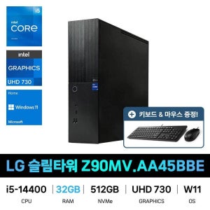LG전자 IT_LG전자 슬림타워 데스크탑 Z90MV.AA45BBE RAM 32GB 재고보유