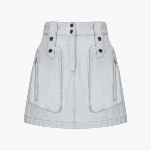 [E.B.M] 아웃 포켓 데님 미니스커트 [EMP2CSK020]