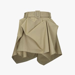 [E.B.M] 벨티드 언발란스 미니스커트 [EMP2CSK010]