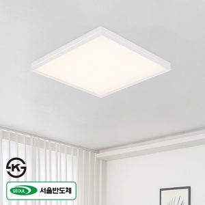 LED 린트 방등 60W / 슬림 밀착형 국산 주백색 공부방 학생 투룸 원룸 작은방 조명