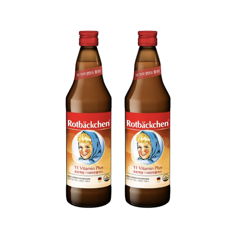 로트벡쉔 <b>11 비타민 플러스 750ml</b> x 2병 1박스 독일산 액상형 엽산 비오틴 판토텐산  1세트  2회분