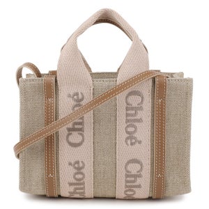 끌로에 [명품] 리넨 Woody 미니 토트백 CHC24UP237L17 26Y