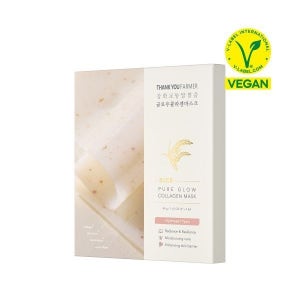 매장정품 THANK YOU FARMER 강화 교동쌀 맑음 글로우 콜라겐 마스크 4매
