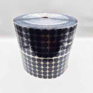 찍찍이 양면 테이프 원형 정리 포장 접착 블랙 20mm 대용량