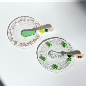 귀여운 테마 유리버터나이프, 이스트블루밍 유리작업실