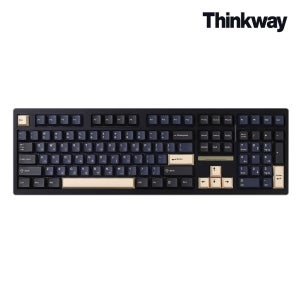 씽크웨이 [롯쇼페특가]씽크웨이 TV108 유무선 풀배열 108키 기계식 키보드 어비스블루  오로라 아이스크림