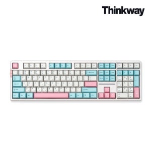 씽크웨이 씽크웨이 토체프 101 108키 기계식 유무선 키보드 코튼캔디 위스테리아 드림축