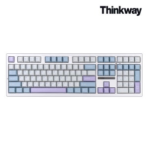 씽크웨이 씽크웨이 TV108 유무선 풀배열 108키 기계식 키보드 프로즌 화이트  저소음 딥씨 프로