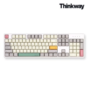 씽크웨이 씽크웨이 토체프 301 유무선 저소음 104키 풀배열 기계식 키보드 컬러블록 토이축