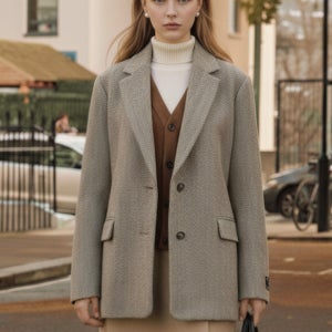 [이월][올젠] 여성 해링본 윈터 자켓 (ZLD4KG2301)