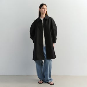 [이아] FONDE TRENCH COAT (BLACK)