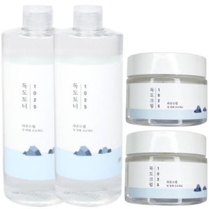 라운드랩 1025 독도 토너 500ml(대용량) 2개+독도크림 80ml 2개 피부진정