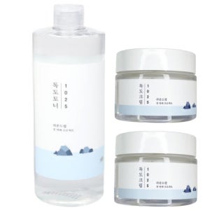 라운드랩 1025 독도 토너 500ml(대용량)+독도크림 80ml 2개 각질케어 수분크림