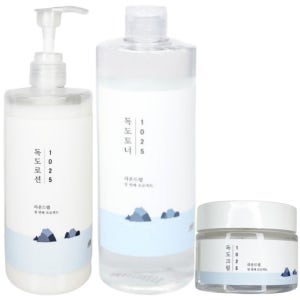 라운드랩 1025 독도로션 400ml +토너 500ml+크림 80ml 피부진정보습 수분크림