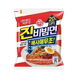 케이티알파쇼핑 오뚜기 진비빔면 멀티(4입) x 4팩(총 16봉지)