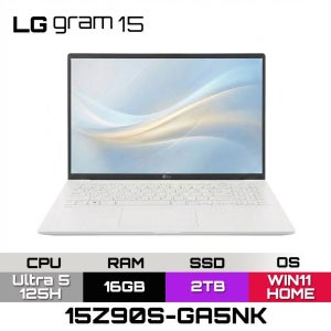 LG전자 [재고보유]LG 그램 15Z90S-GA5NK(울트라5 125H/16GB/2TB/WH) 사무용 인강용 초경량 노트북 JH