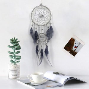 [이노아이템] 행운 드림캐쳐 벽장식 방꾸미기 깃털 드림캐쳐 행거 썬캐쳐_GS1400049A